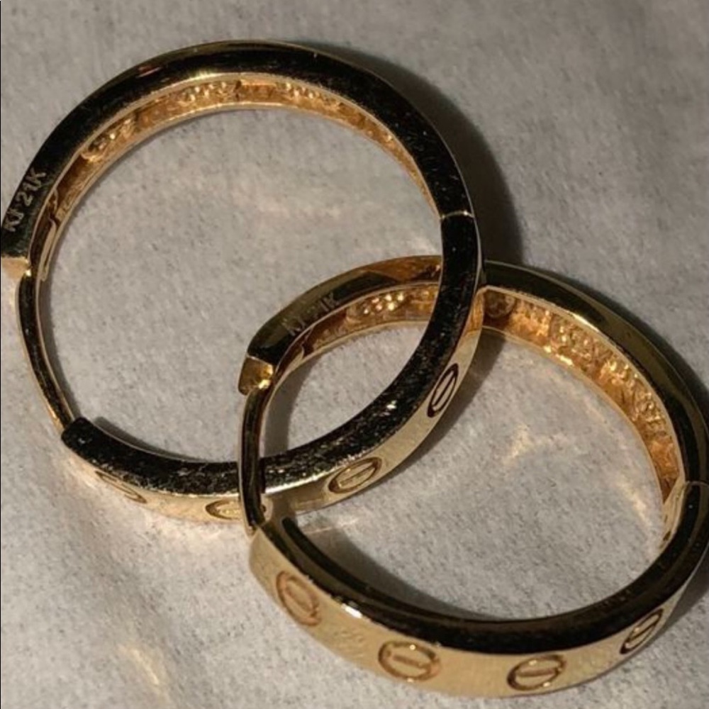 Earrings 21kt Solid Gold